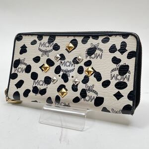 超美品!!MCM LOVELESS 長財布 ラウンドファスナー スタッズ J12-27