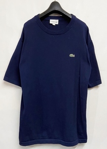 US/Lサイズ◆LACOSTE ラコステ 半袖ニット ダークネイビー Tee カットソー セーター