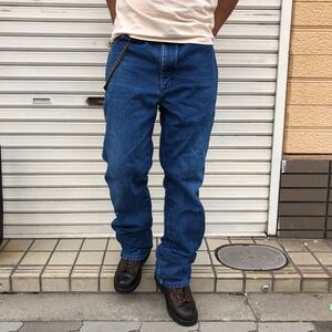 濃紺 90s Wrangler 936DEN INDIGO DENIM PANTS MADE IN Mexico 1990s W38 ヴィンテージ ラングラー カウボーイ デニムパンツ スリム　80s