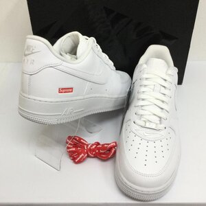 ナイキ CU9225-100 SUPREME コラボ AIR FORCE 1 エアフォース 1 ローカット スニーカー 替紐・タグ・箱付 スニーカー 29.5cm