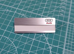 アウディ　AUDI　スタッフ　ネームプレート　アルミ削り出し