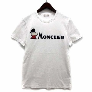 モンクレール MONCLER ロゴ Tシャツ カットソー 半袖 クルーネック 2019SS ホワイト 白 S 国内正規 E10918041850 メンズ