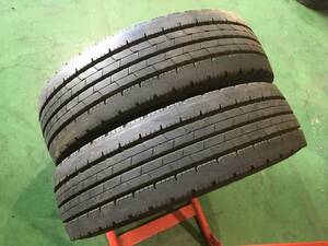 s741-4-9 ☆215/70R17.5 中古2本！ ダンロップ エナセーブ SPLT50M 2023年製 残溝8ｍｍ♪ k60