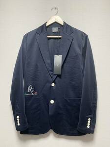 未使用☆[1PIU1UGUALE3 GOLF] 22AW 定価88,000 ADP 2B COMFORT JACKET ゴルフウェア テーラードジャケット V L ネイビー GDB001 POE301