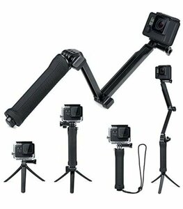 GoPro 自撮り棒 3way HERO9/8/7/6/5/4 ゴープロ 三脚付