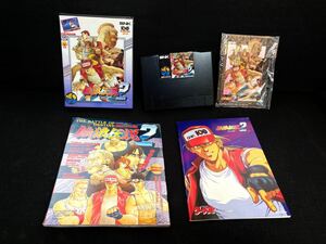 【中古品】NEO・GEOロムカセット 餓狼伝説2 NGH-056 攻略本 雑誌付録セットSNK 箱説付 ネオジオ お手渡し可能 NEOGEO ROM