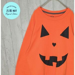 FRUIT OF THE LOOM　パンプキン　スウェット　USA　ハロウィン　#h1009