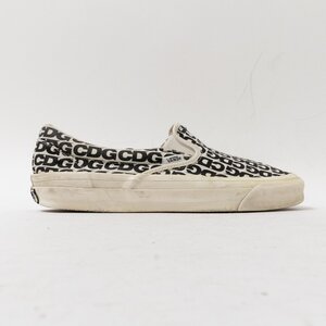 【1円スタート】 COMME des GARCONS × Vans コムデギャルソン バンズ Vault Slip-On LX スリッポン シューズ メンズ ブラック US9 27cm