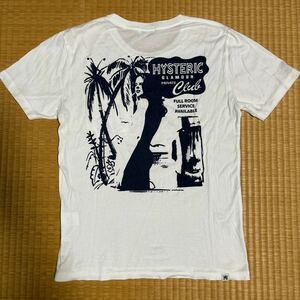 ヒステリックグラマー バクプリ入り ガール ロゴ ポケット メッセージ Tシャツ 白S レア hysteric glamour