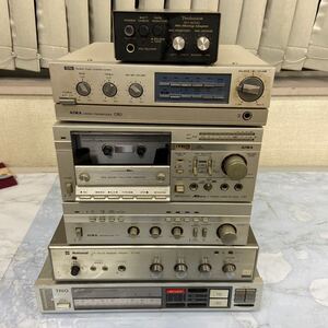 （B800）AIWA s-c7 s-c80 ad-l7m National Tu-812 TRIO t-9d SH-3030オーディオ機器 アンプ パワーアンプ ジャンク