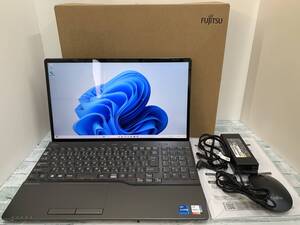 【超美品】富士通 LIFEBOOK AH77/G2■第12世代Intel Core i7-1260P■メモリ16GB+SSD512GB+Blu-ray■15.6型FHD■顔認証【送料無料】◎N6J814