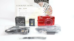 【美品】 ニコン Nikon COOLPIX S6300 レッド｜コンパクトデジタルカメラ 元箱付き