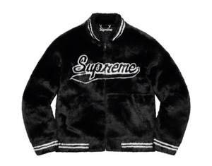 Supreme Faux Fur Varsity Jacket シュプリーム フェイク ファー バーシティ ジャケット ブラック M