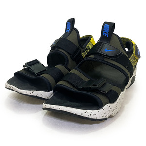 ナイキ キャニオン サンダル オリーブグリーン 28.0cm NIKE CANYON SANDAL 正規品 本物 美品 スポーツサンダル CI8797-301 軽量 速乾性 緑