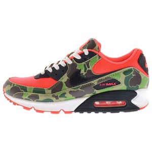 ナイキ ×atmos AIR MAX 90 PREMIUM DUCK CAMO CW6024-600 アトモス エアマックス90 リバースダックカモ ローカットスニーカー US10/28cm