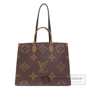 LOUIS VUITTON ルイヴィトン M44576 オンザゴーGM モノグラムジャイアント トートバッグ モノグラムリバース レディース 中古