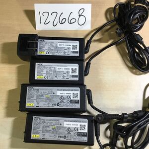 【送料無料】(122668D) 4個　NEC PC-VP-BP47 PC-VP-BP54　10V4A \2個　10V5.5A \2個　純正品　ACアダプター　メガネケーブル付 中古品