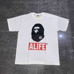 A BATHING APE 15ss x ALIFE APE HEAD TEE SIZE-L アベイシングエイプ エーライフ エイプヘッド 半袖Tシャツ BAPE