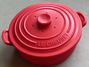 LE CREUSET★ル・クルーゼ◇オリジナル シリコンスチーマー [レッド] 未使用品 ＊非売品 サントリーボス ノベルティ