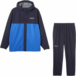 即決！新品★DESCENTE(デサント)　MOVE SPORTSのレインウェア 上下セット【O】￥26,400　収納袋付き・軽量 再帰反射　　2/3SP25　　