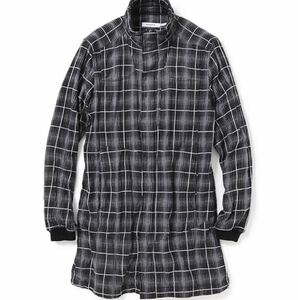 nonnative ノンネイティブ トーンオントーンチェックコート BLACK 2