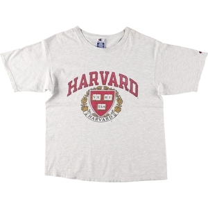 古着 90年代 チャンピオン Champion HARVARD UNIVERSITY ハーバード大学 カレッジTシャツ メンズL ヴィンテージ /eaa431861 【SS2409_30%】