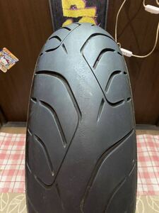 中古MCタイヤ DUNLOP SPORTMAX ROADSMARTⅢ 160/60ZR17 パンク修理痕あり ロードスマート3 160 60 17 4220 M3285