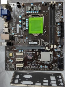 【中古品】ECS H110M4-M01 LGA1151 MicroATX BIOS起動OK -246