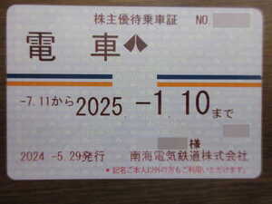 期限切れ　コレクション用　南海電鉄　株主優待　定期券