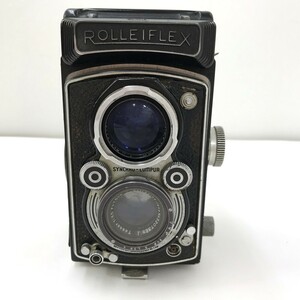 □【同梱可不【60】ジャンク品 ROLLEIFLEX ローライフレックス 二眼レフカメラ 1:2.8 75mm 1:3.5 7.5cm ※スレキズ・ハガレ・サビ・汚れ有