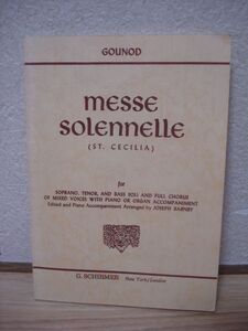 洋楽譜■messe solennelle/エクトール・ベルリオーズ■声楽