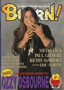 ☆即決！BURRN 1997年12月 Ozzy Osbourne METALLICA MR.BIG