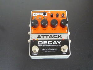 electro-harmonix Attack Decay Tape Reverse Simulator アタックディケイ　ボリューム奏法とファズの多機能ペダルです！