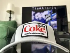 USA ダイエットコーラ Diet Coke ビンテージロゴ　キャップ　グレー