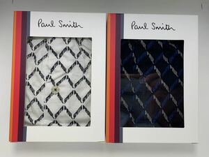 ポールスミス　Paul Smith ロゴニットトランクス ホワイト ネイビー Mサイズ 2点セット 新品未使用品