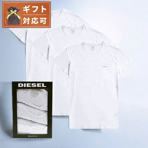 ディーゼル DIESEL Tシャツ 00SPDG-0AALW-100-S メンズ ホワイト 3枚セット アンダーウェア 下着