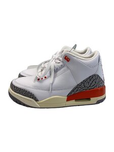 NIKE◆AIR JORDAN 3_エアジョーダン 3/24cm/WHT