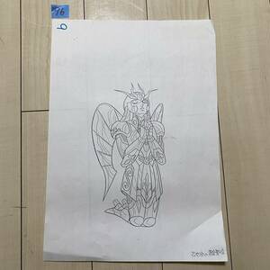 96 聖闘士星矢 原画（下書き原画コピー) 乙女座の黄金聖闘士 当時物・貴重な品！！