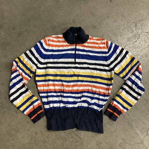 TOMMY HILFIGER　トミーヒルフィガー　 ボーダー　トップス　 L コットン　ジップ