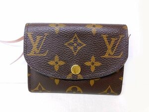 ヴィトン 財布 ■ M62361 ポルトモネ ロザリ モノグラム ローズバレリーヌ コンパクト ICチップ Louis Vuitton □6E6F エイニ10