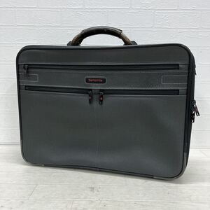 和568★ Samsonite サムソナイト ビジネスバッグ ブリーフケース ハンドバッグ グレー メンズ