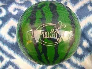 スパン掲載♪重さ約6963グラム スイカ柄ボール 極美品 ハイスポーツ製 フルーティー FRUITY HI-SP SPORTS BOWLING ボウリング