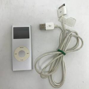 ‡0804 Apple iPod nano 第2世代 A1199 2GB MA477J シルバー フォーマット済 通電充電確認済 音出し未確認