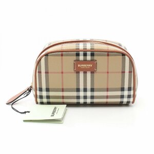 バーバリー Check Travel ブランドオフ BURBERRY PVCコーティングキャンバス ポーチ ポリウレタン/ポリエステル/他 レディース