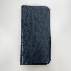 Ｈ1821 Louis Vuitton ルイ ヴィトン フェリオ エピ iPhoneケース X・XS対応 スマートフォンカバー ブラック M64469 箱・保存袋有 美品