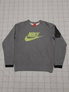 NIKE　ナイキ HYBRID CREW LOGO　スウェット トレーナー size M グレー 美品 614416