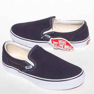 デッド!! 新品 限定 26,5cm VANS スリッポン 紫スエード x 紫キャンバス