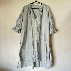 ナノユニバース　　ロングシャツ　シャツワンピース　36