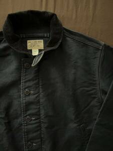 【名作】極美品 RRL DECK JACKET ダブルアールエル ミリタリー モールスキン コーデュロイ 海軍 デッキジャケット ジャケット M