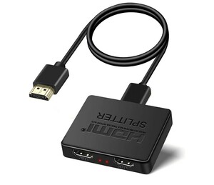 avedio links HDMI 分配器 1入力2出力 4k 同時出力 HDMIスプリッター EDID機能付き分配機 2ポート 2画面同時出力 3D 1080p HDMI1.4 